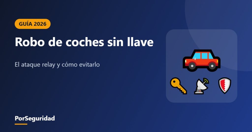 Robo de coches sin llave: el ataque relay y cómo evitarlo