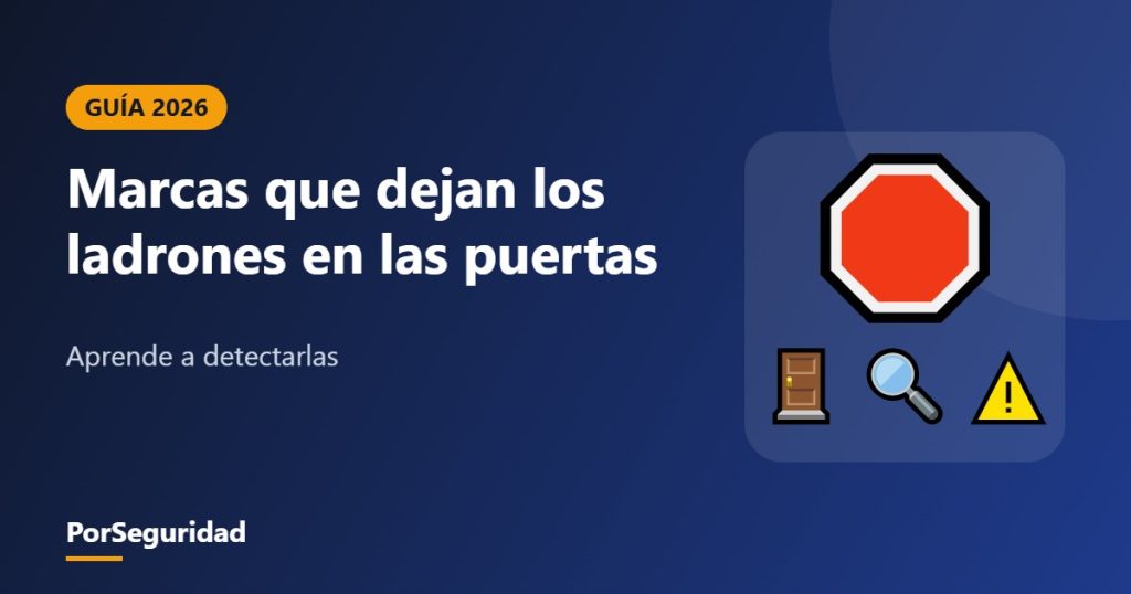 Marcas que dejan los ladrones en las puertas de las casas